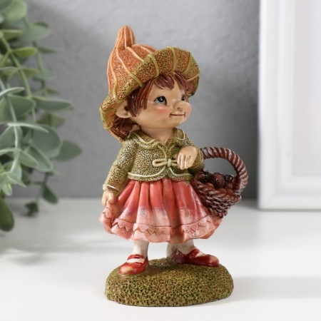 Souvenir Polystone "Baby/Baby with a basket" mix 6.5x5x11.5 cm-2