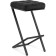 Harmain amauri metal/velor, black/black 35x36x64 cm