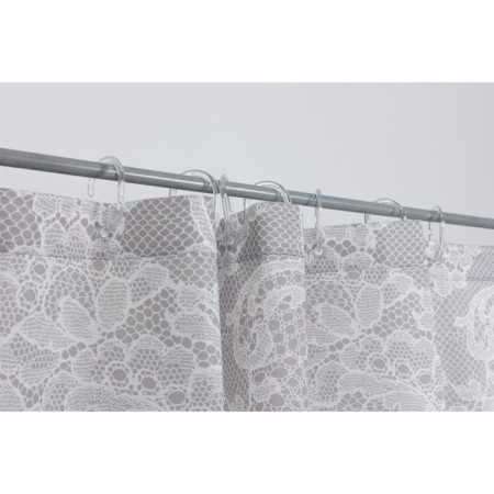 Dantelle bathroom curtains, 180 x 200 cm, gray color-3