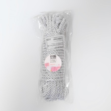Cord twisted, d = 5 mm, 10 ± 1 m, silver color-2