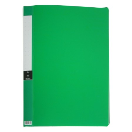 A4 folder, 60 transparent files, 400 μm, mix-4