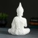 Figure "Buddha Medium" White, 12x20x29cm