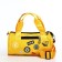Youth bag with zipper, yellow color