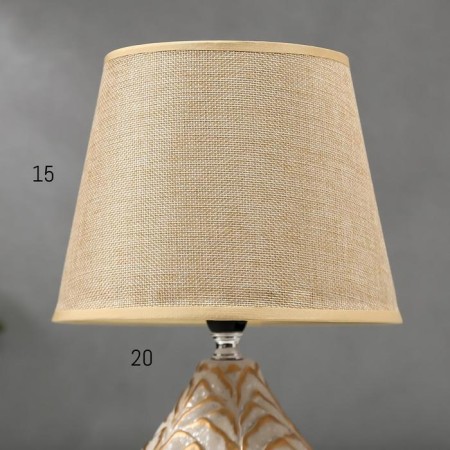 Table lamp 16240/1wt-GD E14 40W Beige 20x20x30 cm Risalux-3
