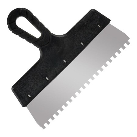 Facade spatula "Remocolor" 12-7-250, stainless steel, plastic, tooth 6x6 mm, 250 mm-1