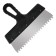 Facade spatula "Remocolor" 12-7-250, stainless steel, plastic, tooth 6x6 mm, 250 mm