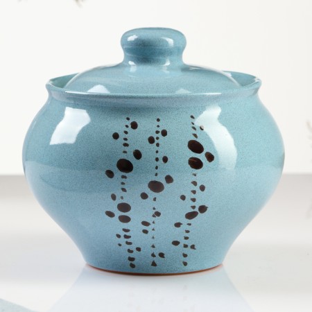 Baking pot "Russian" 0.5l / 12x13cm, blues