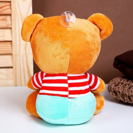 Soft toy "Bear", in overalls, 20 cm-3