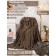 EURO DIVA AFRODITA, Velsoft, size 200x220 cm, dark brown color