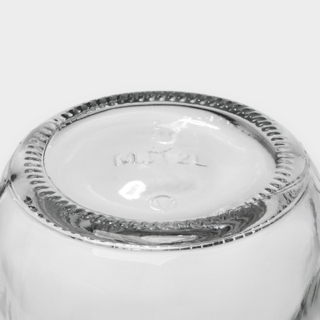 A glass bottle with a hera handle, 2.05 liters-6