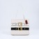 Female bag, lightning tout, white color