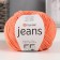 Yarn "Jeans" 55% cotton, 45% acrylic 160m/50g (23 St. Orange)