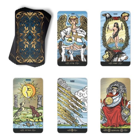 Tarot "Golden Classics" gold, 78 cards (6x11 cm), 16+-6