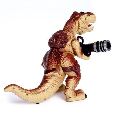 The dinosaur radio-controlled T-Rex, shoots missiles, works from batteries, mix-2