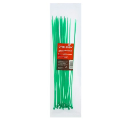 Nylon screed 3.6x250 mm tundra, green color, 25 pcs-1