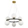 Suspended chandelier Arte Lamp Alcor A22224SP-6BK, E14, 6x40 W, 65x65x34 cm, black, copper