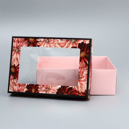 The box is folding, cover is, for you ", 24 x 17 x 8 cm with a window-4