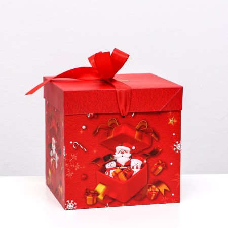 Self -charged box "Santa Claus in the box" 15 x 15 x 15 cm