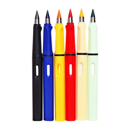 Pencil set, 6 colors, eternal, rubber decor, calligrata-6