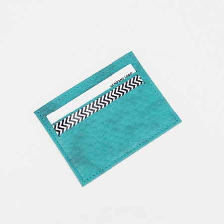 Cardholder Textura, turquoise color