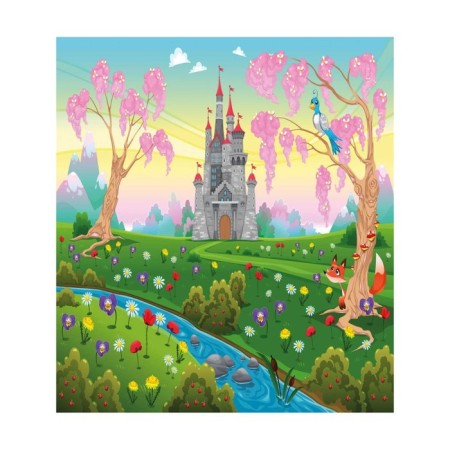 Protective cape on the back of the car's seat "Fairytale Castle"-1