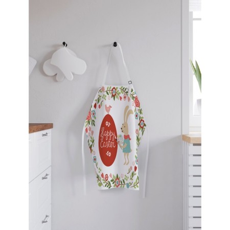 Apron kitchen with a photo print "Easter bunny-artist", adjustable, size OS-1