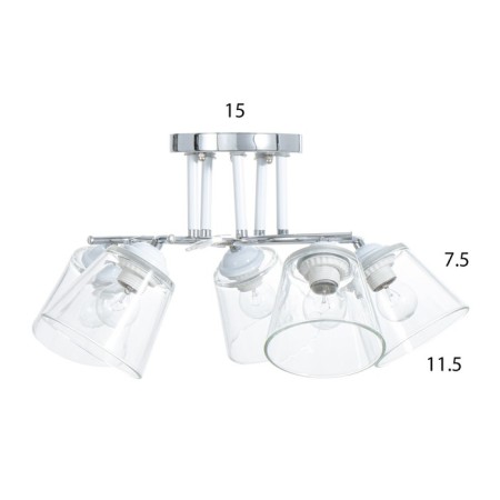 Aisha chandelier 5he27 40W chrome 58x58x27 cm Bayerlux-3