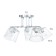 Aisha chandelier 5he27 40W chrome 58x58x27 cm Bayerlux