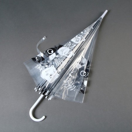 Umbrella children's "Raccoon" semi -automatic transparent, d = 90cm-5