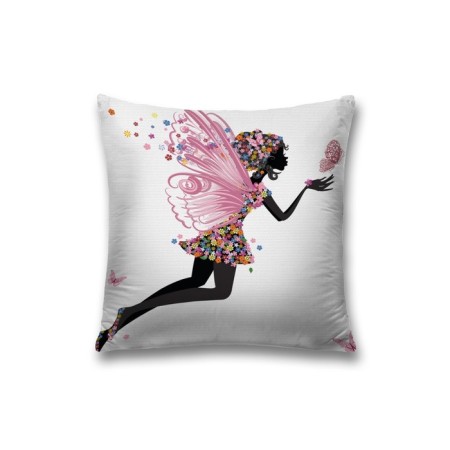 Decorative pillowcase "Flower Fairy", on a zipper, size 45x45 cm