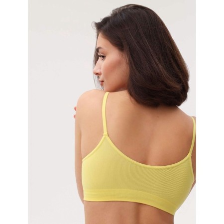 Female top on thin straps in the rubber Mirey Top V-Cutout Spala Stretta, size 42-44, color melon-4