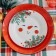 New Year. Ceramic plate "Snowman Zimka", 20 cm