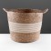 Storage basket with handles "Java", D380 Sh380 B340, natural, white
