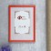 Photo frame pine С14 21x30 cm, 016 scarlet (plastic screen)