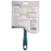 Delight-combed combing large, short teeth 22 mm, black and blue
