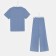 Female pajamas (T-shirt and trousers) KAFTAN "BASIC" Size 48-50, Blue color