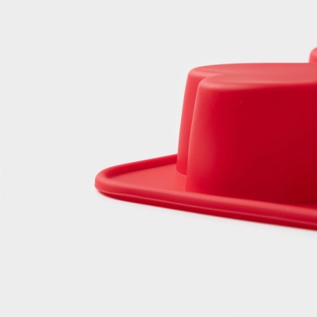 Baking uniform of the “heart”, silicone, 16 × 16 cm, 4 cells (7 × 7 × 3 cm), color mix-3
