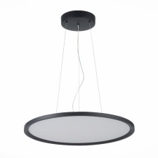 Suspension lamp ST LUCE. ST602.443.56. 1x56 W, LED, 4000K, 5040 LM, 60x60x3.6 cm, black color