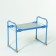 Bench-crossbow garden 56x30x42.5 cm, blue, max. Smilling 100 kg, with a soft seat