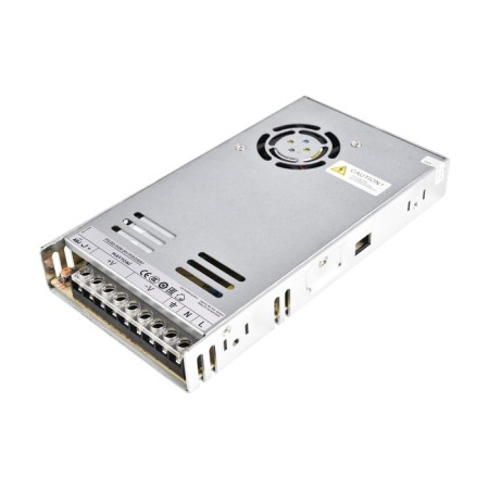 Power supply LED Strip 220207, 350W, 3x11.5x21.5 cm, silver color