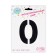 Foil ball 40 "The number 0 with the crown", the color is black