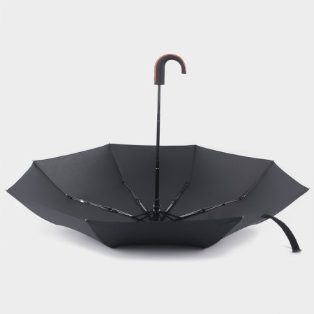 Automatic "Strong" umbrella, 3 additions, 8 spokes, r = 48 cm, black color-7