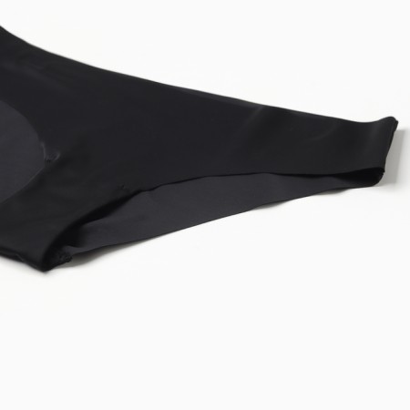 Panties female slips (seamless), black color, rr 46 (m)-1