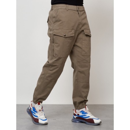 Cargo jeans men, size 50-52, beige color-2