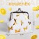 Children's wallet on the farmar, white color