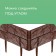 Decorative fence, 24 × 177.5 cm, 5 sections, plastic, dark brown, "stone"