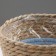 Kashpo wicker "Namibia", 17.5x17.5x16 cm, natural, blue