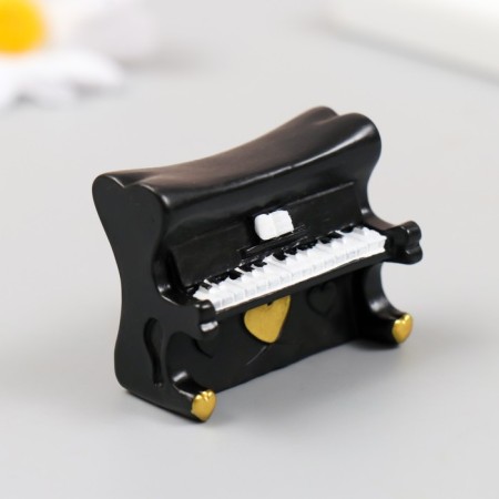 Figure for Florarium Polystone "Piano" black 4x3 cm-2
