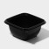Disposable plastic container, YUPK-1212, 500 ml, 12.6 × 12.6 × 6 cm, black, 50 pcs/un