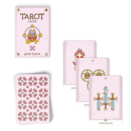 Tarot "Pink Bone", 78 cards (6x9 cm), 16+-2
